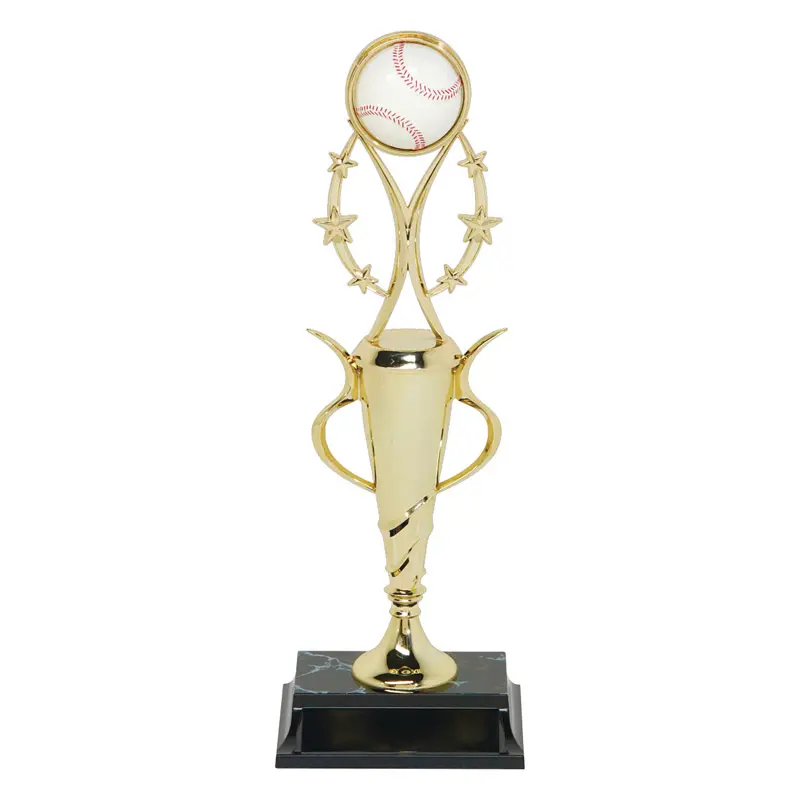 97503-G Spiral Cup Assembled Trophy, Baseball - 13"