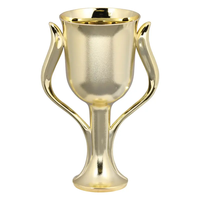 1334-G Tulip Plastic Cup, Gold - 3 5/8"